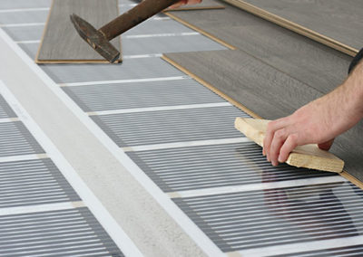 Installation de plancher chauffant électrique en Montérégie - Les Entreprises d'Électricité R.B.M Inc. sur la Rive-Sud